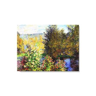 A Corner of the Garden at Montgeron Canvas Print