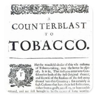 A Counterblast to Tobacco Square Sticker