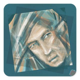 A Defiant Green Elf Square Sticker