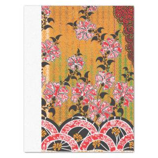 a design of a red and black wall hanging tissue paper