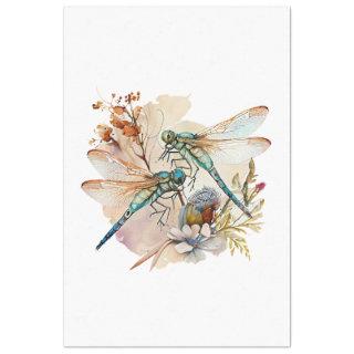A Dragonfly Watercolor Series Design 2 Tissue Paper
