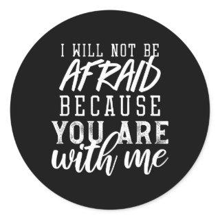A Faith-Based Reminder: Trust in the Lord Ver II Classic Round Sticker