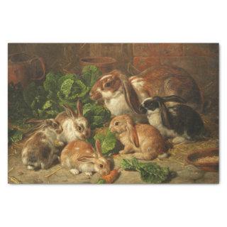 A Family of Rabbits by Alfred Richardson Barber Tissue Paper