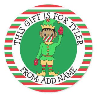A Gift Tag To and From Ethnic  Elf Gift Tags