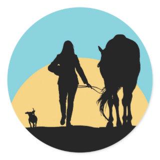 A Good Ride Classic Round Sticker