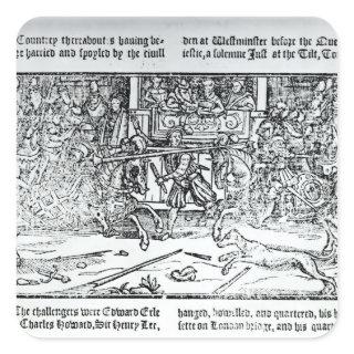 A Jousting Tournament Square Sticker