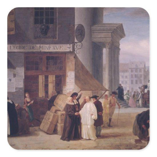A l'Egide de Minerve Square Sticker