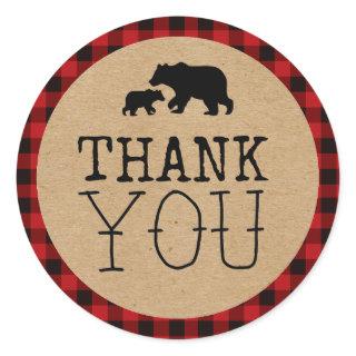 A Little Bear Is On The Way Classic Round Sticker