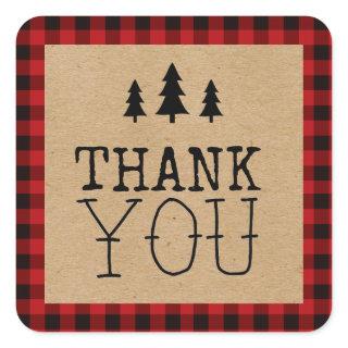 A Little Bear Is On The Way Square Sticker