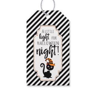 a little light for halloween night glow stick gift tags