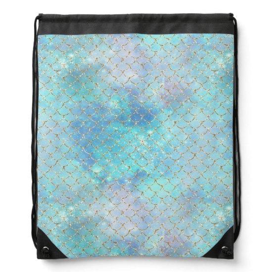 A Mermaid Galaxy Series Design 2   Drawstring Bag