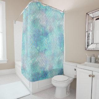 A Mermaid Galaxy Series Design 2  Shower Curtain