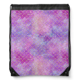 A Mermaid Galaxy Series Design 8 Drawstring Bag