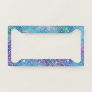 A Mermaid Galaxy Series Design 9 License Plate Frame