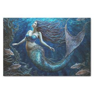 A Mermaid in the Ocean Deep Tissue Paper