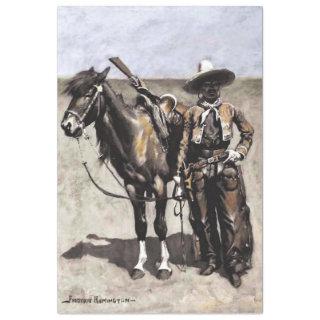 A Mexican Buccaro in Texas by Frederic Remington Tissue Paper