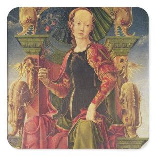 A Muse, c.1455-60 Square Sticker