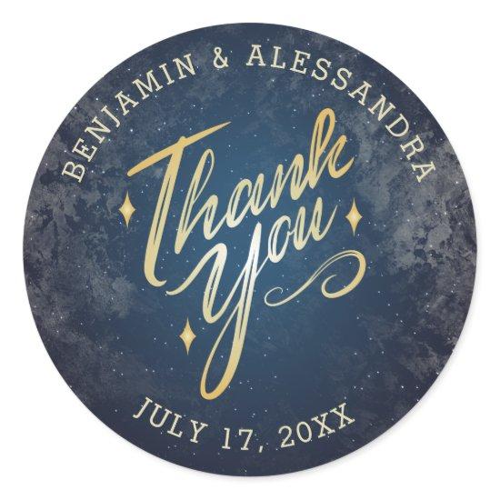 A Night Under the Stars Thank You Stickers