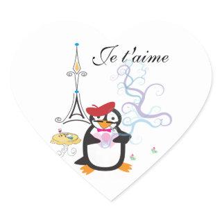 A Penguin in Paris Sticker