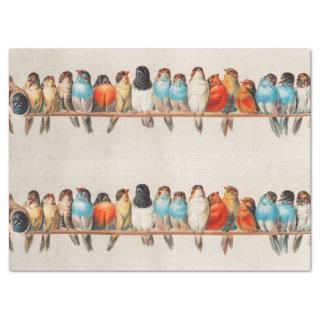 A Perch of Birds, 1880 by Hector Giacomelli Tissue Paper