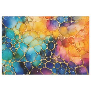 A Rainbow Alcohol Ink Series Design 7 Tissue Paper