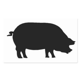 A real ham rectangular sticker