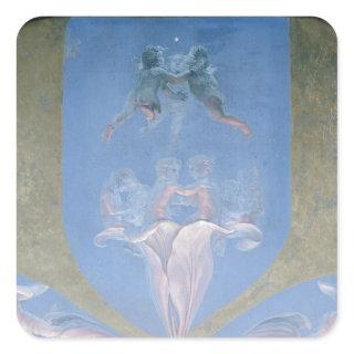 A section from the second version square sticker