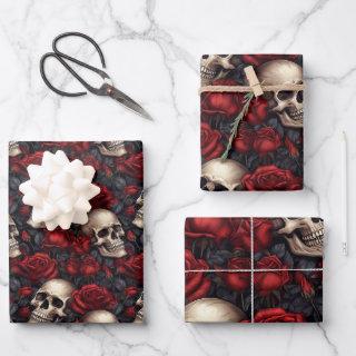 A Skull and Roses Series Design 10  Sheets