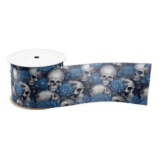 A Skull and Roses Series Design 12 Satin Ribbon