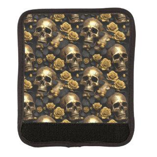 A Skull and Roses Series Design 8 Luggage Handle Wrap
