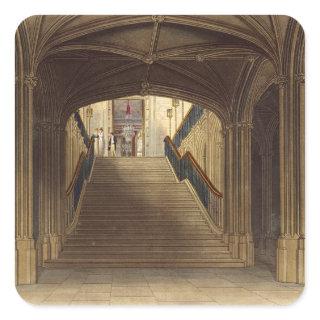 A Staircase, Windsor Castle, from 'Royal Residence Square Sticker