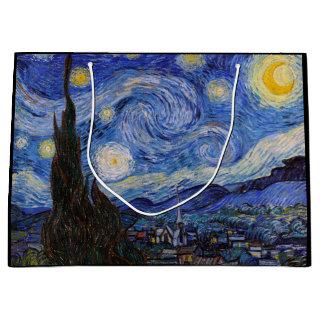 A Starry Night: Saint Remy by Vincent Van Gogh Large Gift Bag