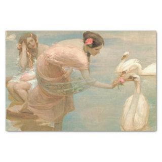 A summer morning by Rupert Bunny Tissue Paper