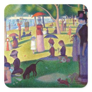 A Sunday Afternoon on La Grande Jatte by Seurat Square Sticker