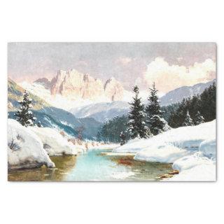 A Sunny Winter Day with a View of the Dolomites, Tissue Paper