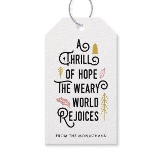 A Thrill of Hope Gift Tags