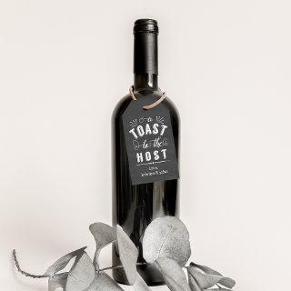 A Toast to the Host | Vintage Chalkboard Wine Gift Tags