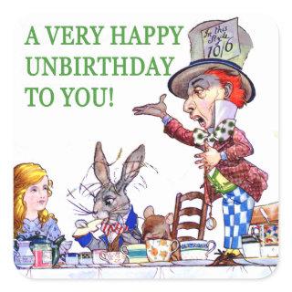 A Very Happy Unbirthday to You! Square Sticker