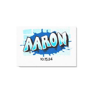 Aaron Your Graffiti Name Brick Wall Sign In Board
