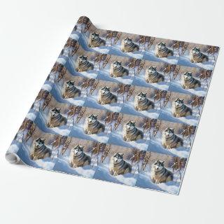 Aaskan Malamute Let It Snow Christmas