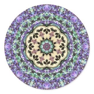 ABALONE ~ Irridescent Paua Shell Kaleidoscope Classic Round Sticker