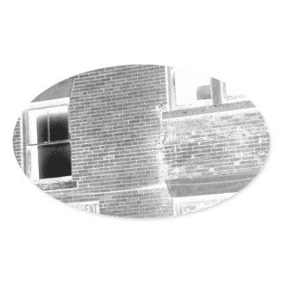 Abandoned Apartment For Rent - negative Oval Sticker