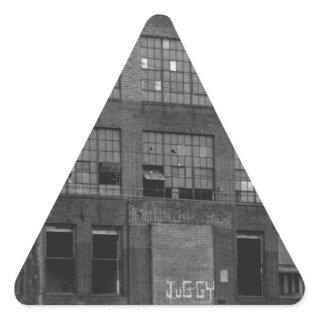Abandoned Manufacturing Building Triangle Sticker
