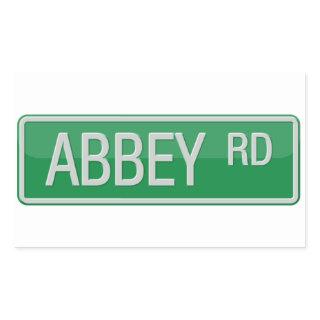 Abbey Road Street Sign Rectangular Sticker