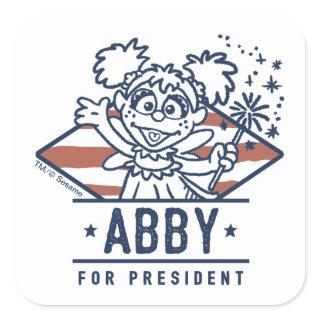Abby For President Square Sticker