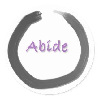 Abide Zen Buddhist Enso Circle Sticker