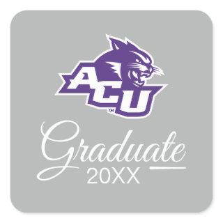 Abilene Christian University Graduate Square Sticker