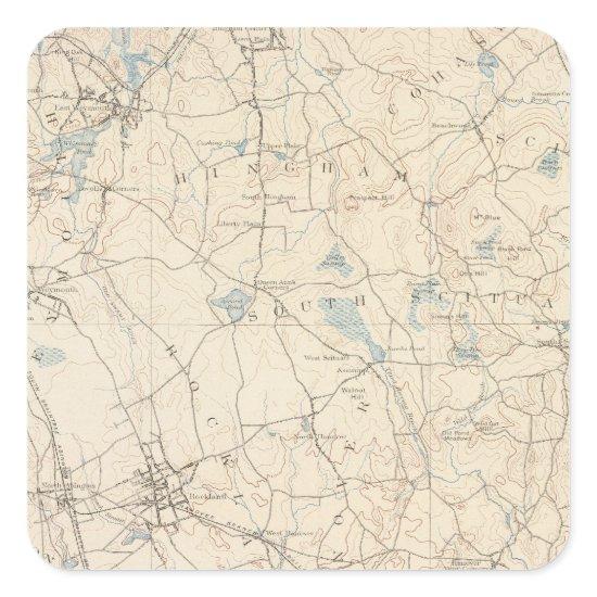 Abington, Massachusetts Square Sticker