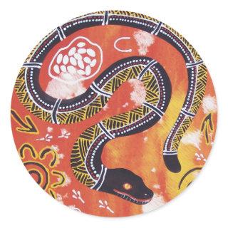 Aboriginal Art Snake Dreaming Sticker