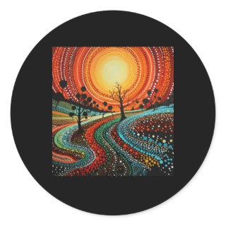 Aboriginal Authentic Art - Sunlight Sticker